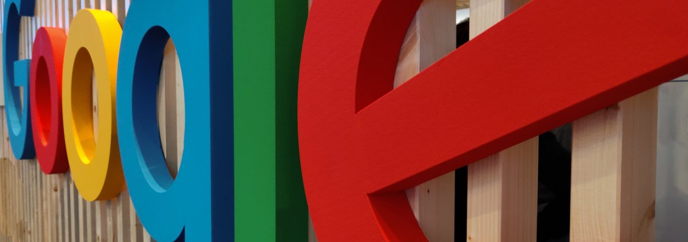 A sign displaying the Google logo, representing the world’s leading search engine and technology company.