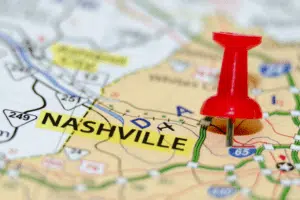 map of nashville tennessee
