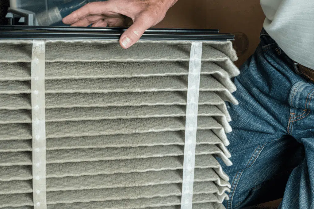 changing out air filter for AC