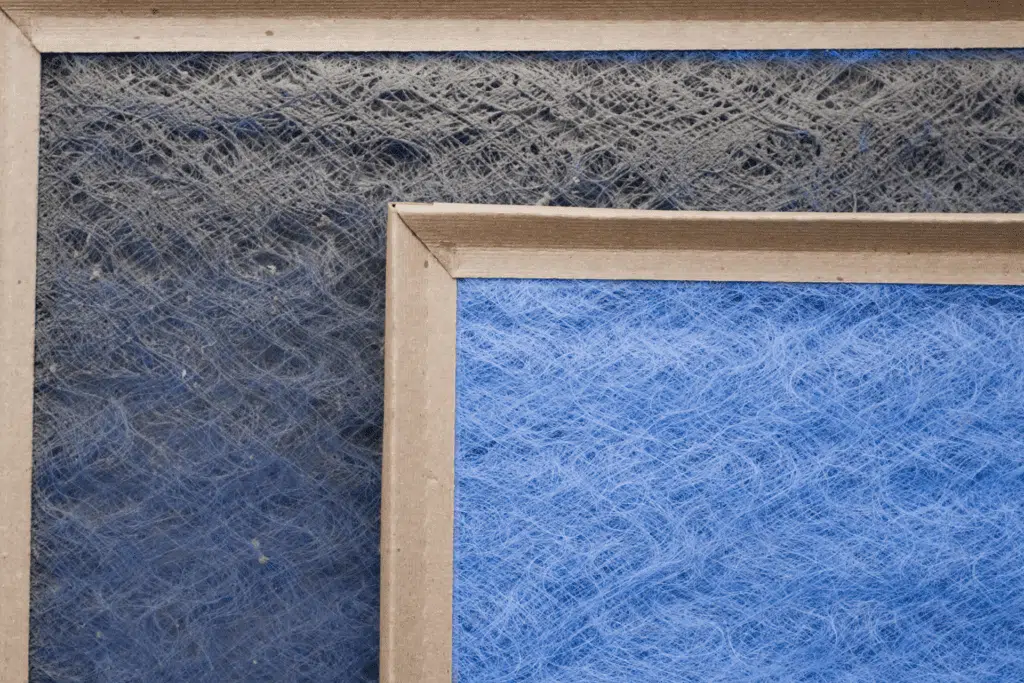 clean and dirty air filters for homes