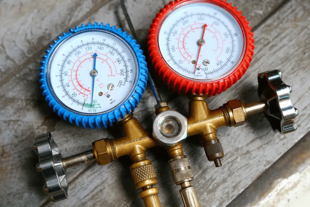 Nashville HVAC and furnace contractors repair gauge set