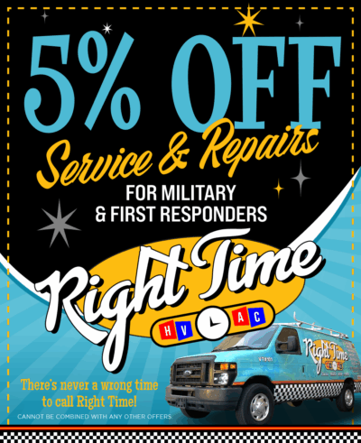 RIGHT_TIME_military_COUPON Right Time HVAC is proud to serve those that serve their country.